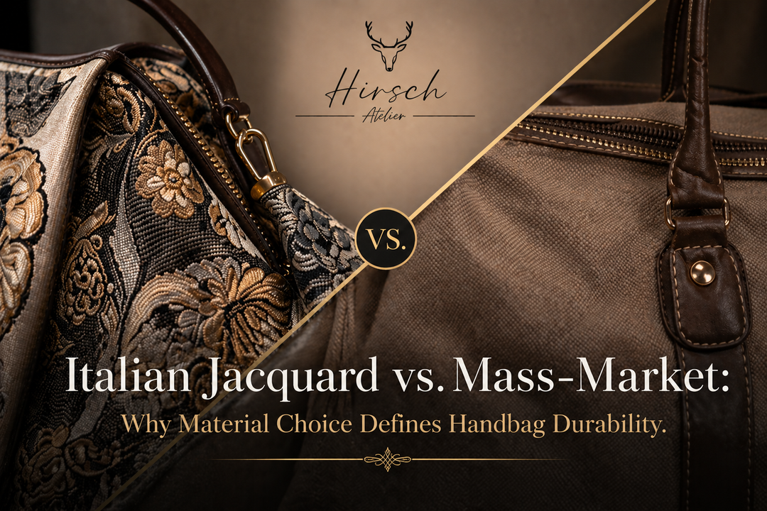 Italian Jacquard vs. Mass-Market: Why Material Choice Defines Handbag Durability.